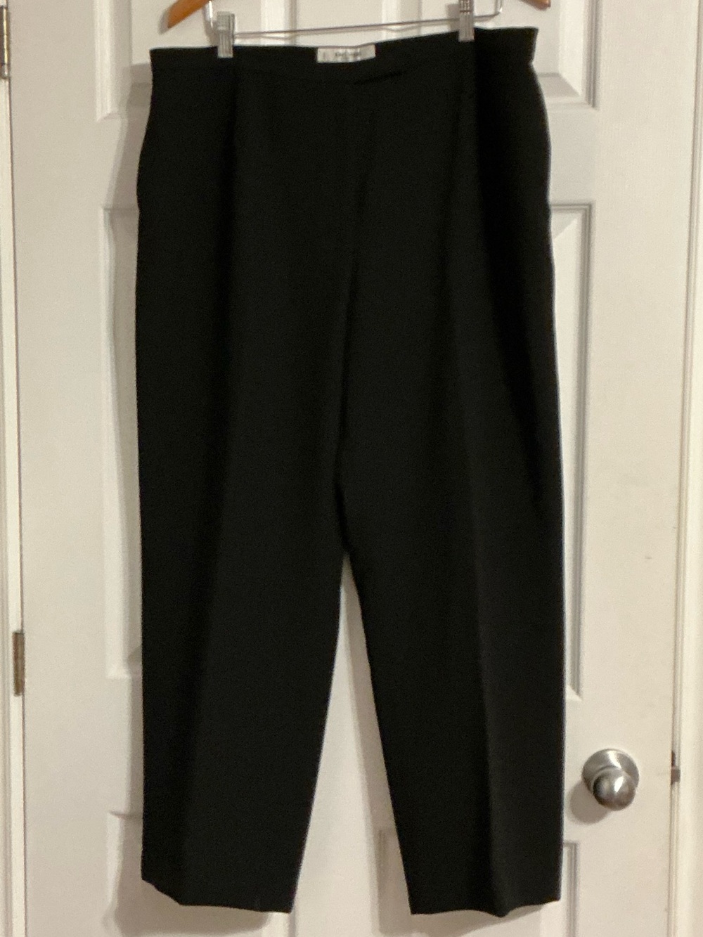 Jones New York Studio Classic Black Crepe Straight Leg Fully Lined Dress Pants